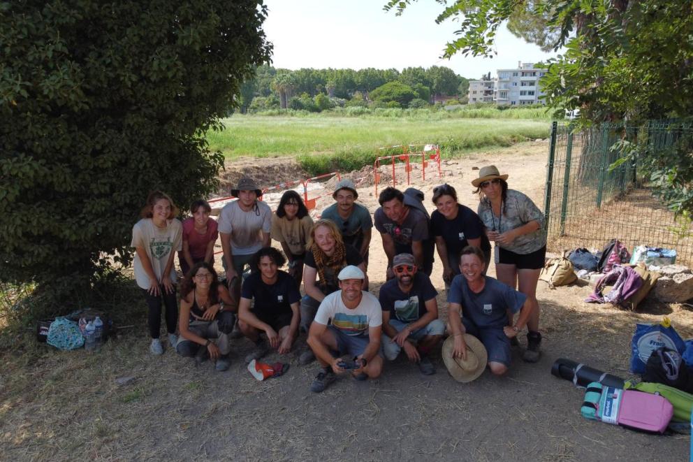 Port romain de Fréjus - L’équipe de fouille de la campagne de 2024 