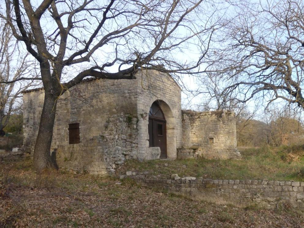 Chapelle de la Trinité à Callas (Var) / Cliché : Centre archéologique du Var.