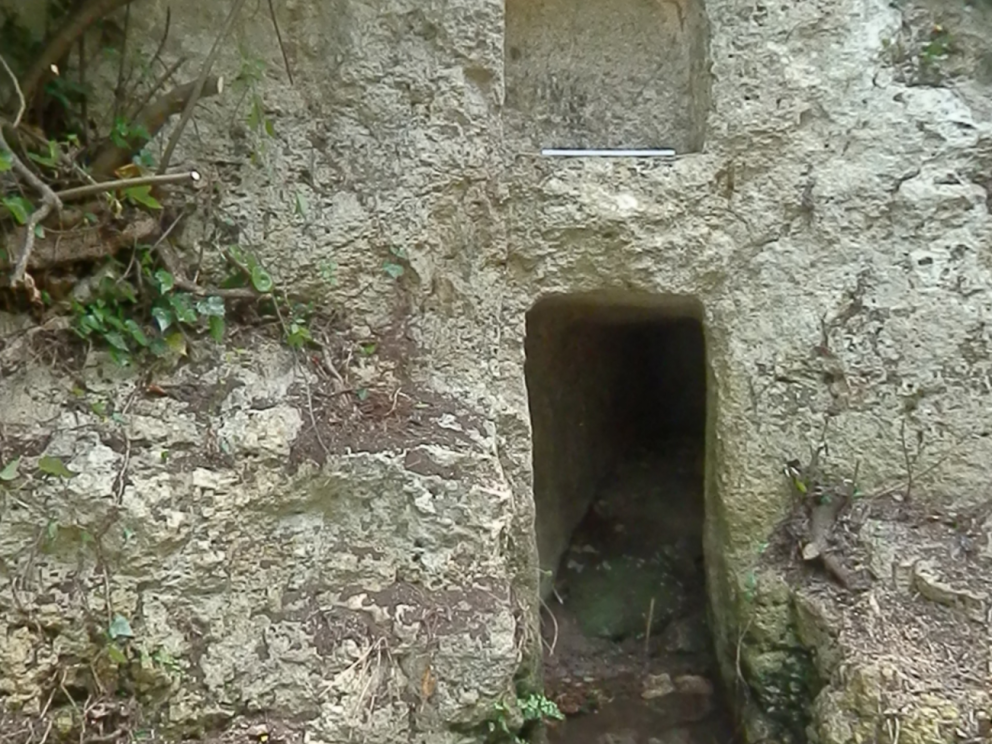 Aqueduc du Galermi (Syracuse, Sicile, Italie) - Captage du Ciccio / Cliché : Mission HydroSyra 2016.