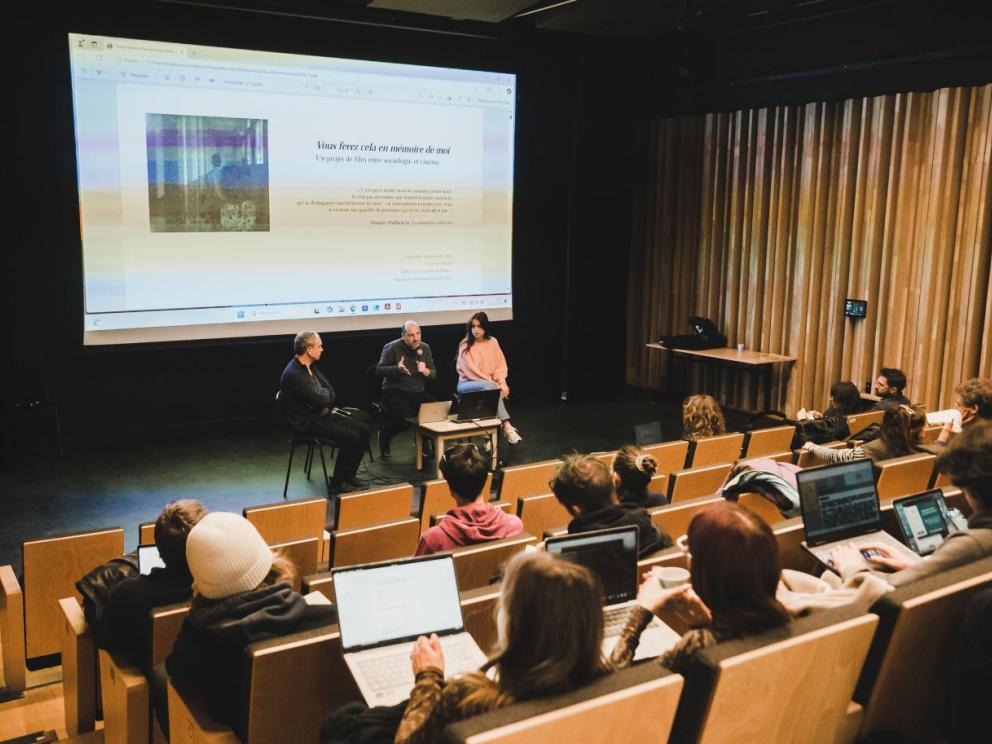 L'équipe IsMed au Festival RISC 2024 (Rencontres internationales Sciences & Cinéma) / Cliché : Morgan Peyrot.