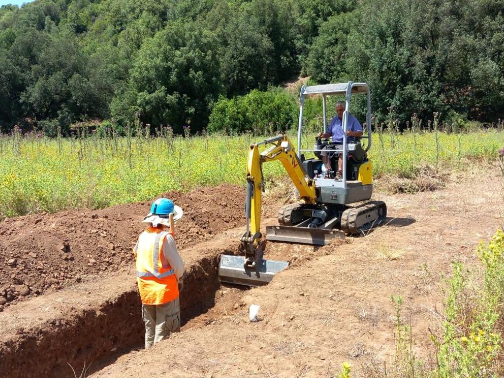 Projet ARGENTARIA (Sardaigne) - Sondage archéologique à Antas / Tous droits réservés.