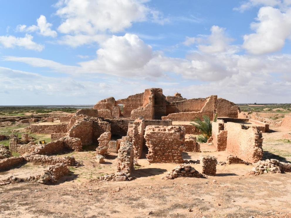 Thaenae (Sfax, Tunisie) : vue générale des Thermes des Mois / Cliché : chantier-école de Thaenae.